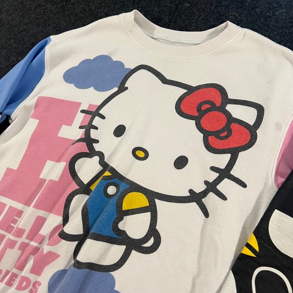 Sanrio Tops - Sanrio Hello Kitty Sweatshirt Womens Small White Keroppi Badtz-Maru Kawaii Y2K